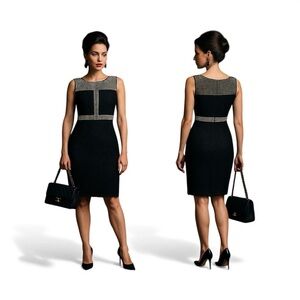 Donna Ricco sleeveless midi dress